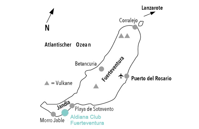 Aldiana Fuerteventura Lageplan